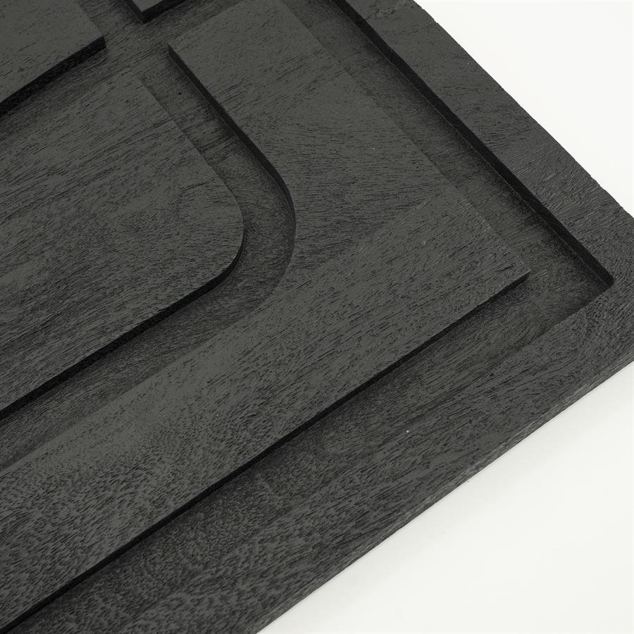 Wandpaneel Kuzai - Zwart