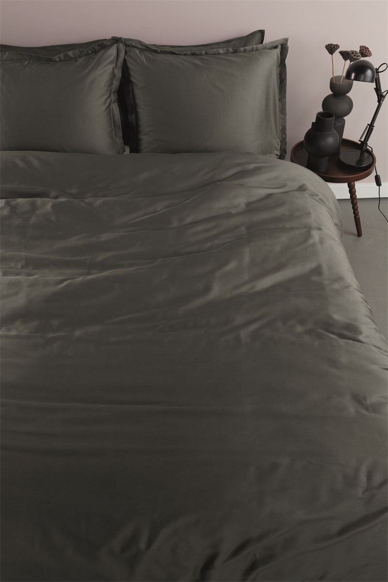 Ambiante Satin Uni - Donkergrijs