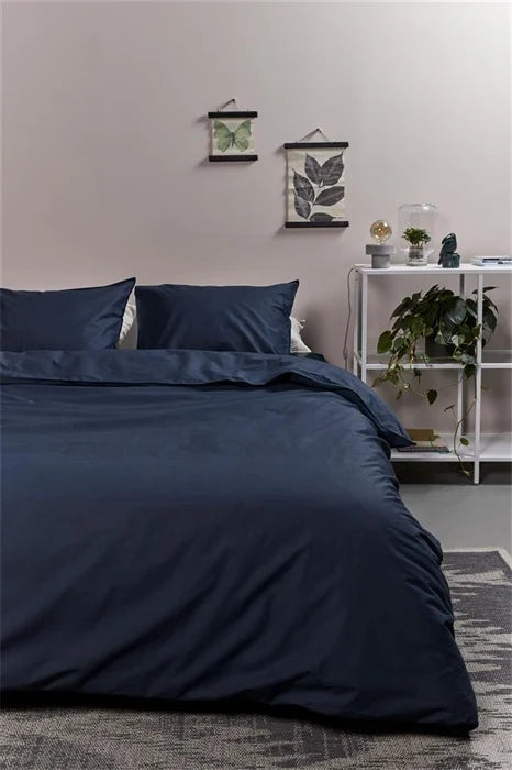 Ambiante Cotton Uni - Donkerblauw