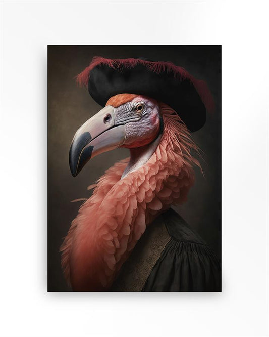 Flamingo - wandkleed